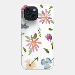 Pretty Floral Watercolour Pattern Phone Case