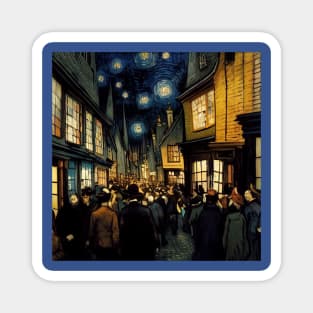 Starry Night in Diagon Alley Magnet