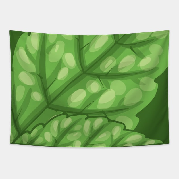 Cool Leaf Tapestry by LineXpressions