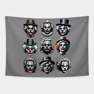 Clowncore Creepy Clown Club Tapestry