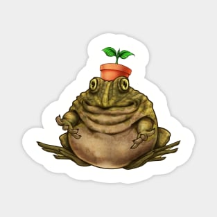 Plant Frog Magnet