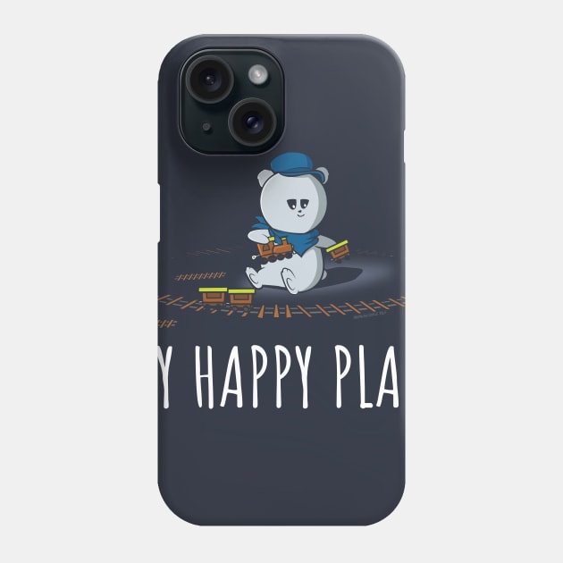 Model Trains are my Happy Place Phone Case by NerdShizzle