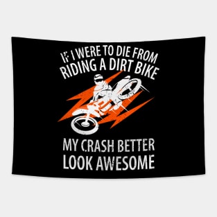 Motocross Biker Freestyle Stunt Tapestry