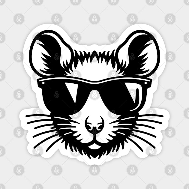 Cool Rat Wearing Sunglasses Magnet by KayBee Gift Shop