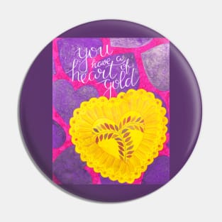 Heart of Gold Pin