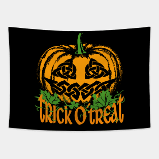 Trick O'Treat - Irish Halloween Pumpkin Tapestry