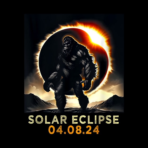 Solar Eclipse 2024 Bigfoot, April 8 2024, Astronomy, Celestial, Eclipse Lover, Eclipse Event 2024 by artbyhintze