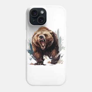 angry bear Phone Case