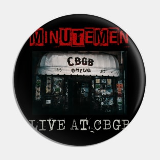 minutemen live at cbgb Pin