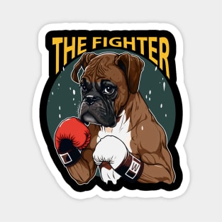 Boxer Dog - The Fighter Magnet