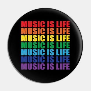 music is life typography repeat texts Pin