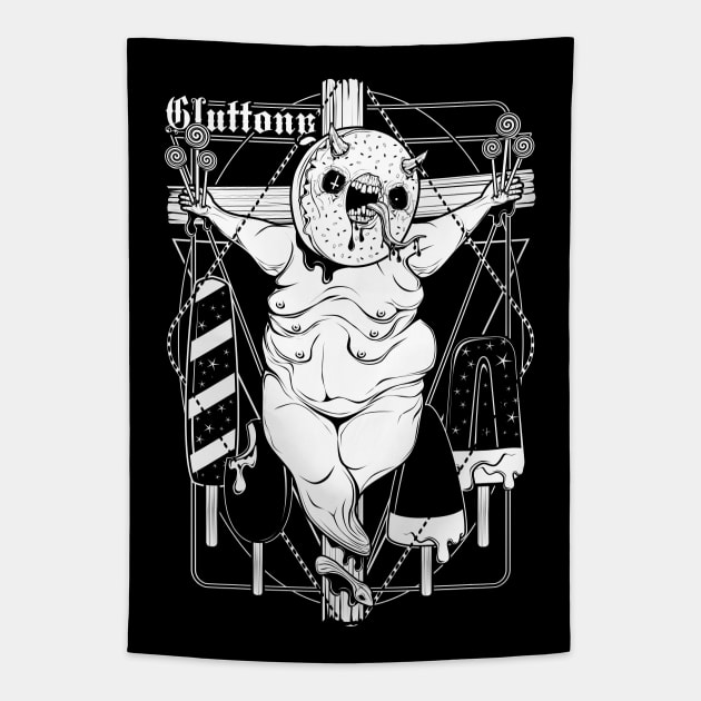 7 sins: Gluttony Tapestry by Von Kowen