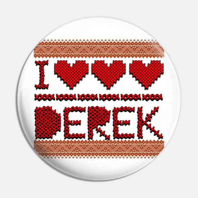 I Love Derek Pin by Pearanoia