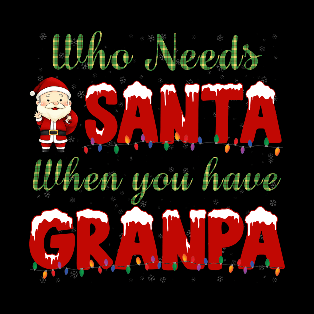 who needs Santa when you have grandpa Christmas shirt by TeesCircle