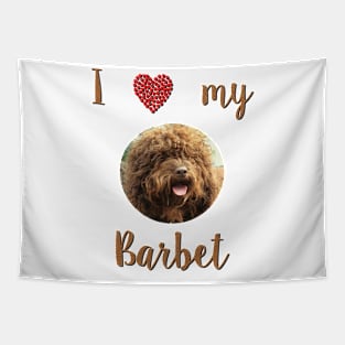 I Love My Barbet Tapestry