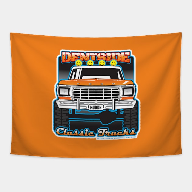 Dentside 4x4 Monster Truck Tapestry by RBDesigns