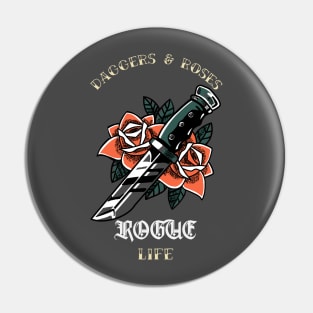 Daggers & Roses Pin