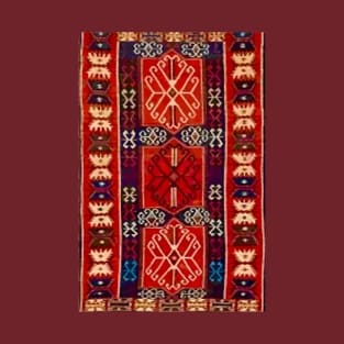 Kuba Caucasian Antique Kilim Flatweave Rug T-Shirt