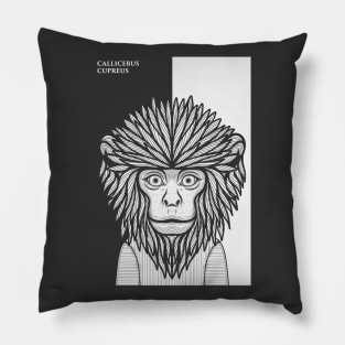 Coppery Titi Monkey Pillow
