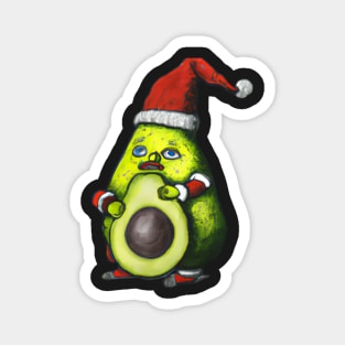 Avocado Gnome Drawing Magnet