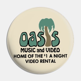 Oasis Music and Video - Limited Rental Store Collection T-Shirt Pin