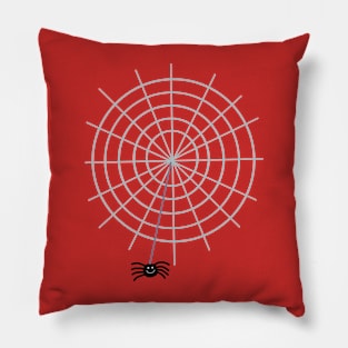 Happy Spider Web Pillow