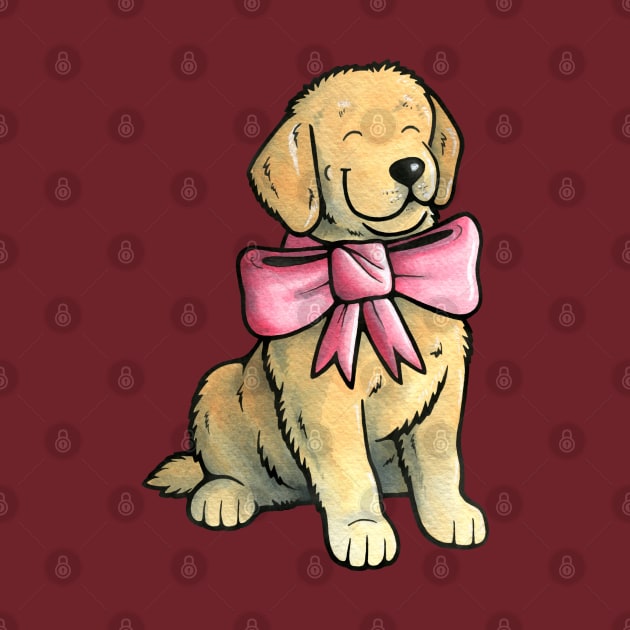 Golden Retriever Puppy by animalartbyjess