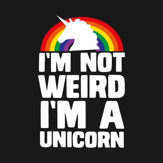 I'm Not Weird I'm A Unicorn gift kids women funny unicorn gift birthday by LutzDEsign