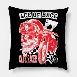 Cafe Racer - Ace of Race Pillow