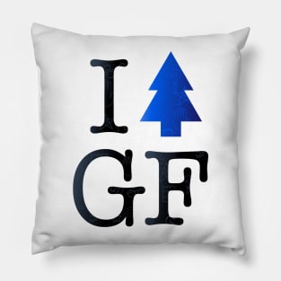 I <3 Gravity Falls (with subliminal journal runes!) Pillow