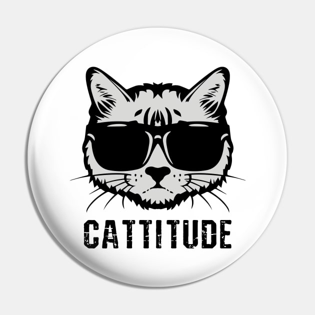 Cattitude Pin by VecTikSam