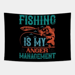 Fishing Is My Anger Management Tapestry