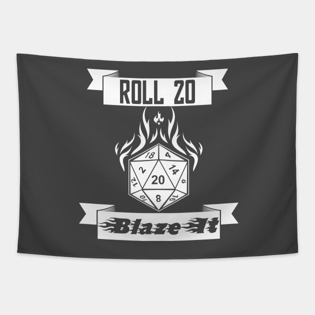 Roll 20 Blaze It Tapestry by shadyfolk