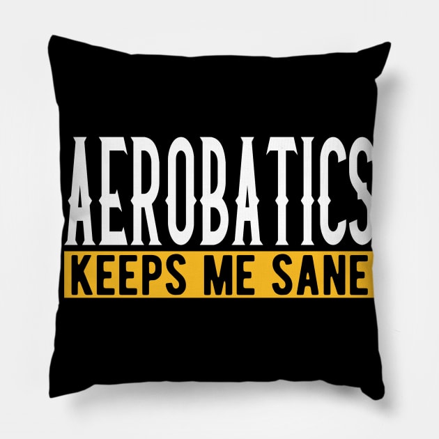 Aerobatics Gift Idea Design Motif Pillow by Shirtjaeger