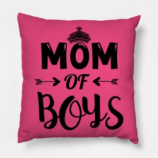 Mom Of Boys Pillow