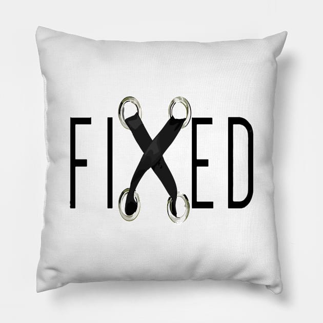 I AM FIXED Pillow by jobieh shop