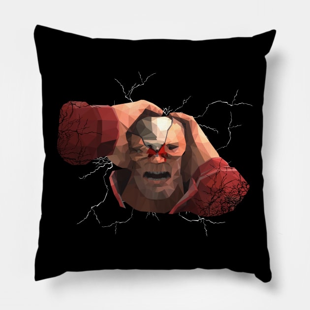 Splitting Headache Low-Poly Scream Fortress Soldier Pillow by hoodwinkedfool