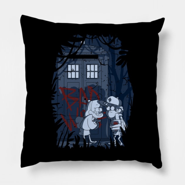 Bad wolf in Gravity Falls Pillow by GretonzaTeg