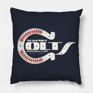 Defunct Newport Colts Baseball Team Pillow