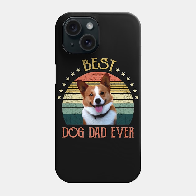 Mens Best Dog Dad Ever Corgi Fathers Day Gift Phone Case by gussiemc