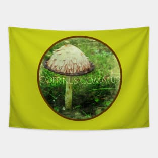 Coprinus Comatus Mushroom Tapestry