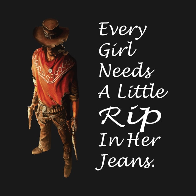 every girl needs a little rip in her jeans by l designs