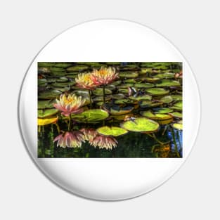 Flowers in a Pond Pin