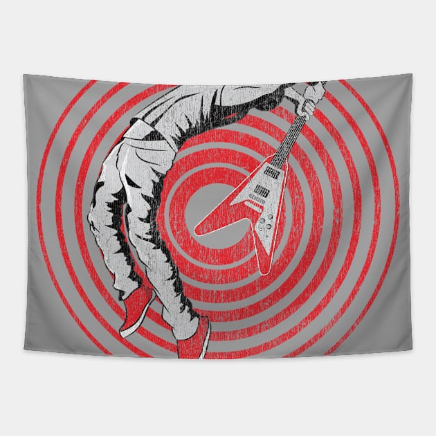 Guitar Smash Tapestry by Vector Deluxe