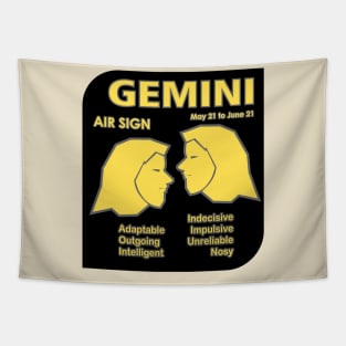 Zodiac Gemini Tapestry