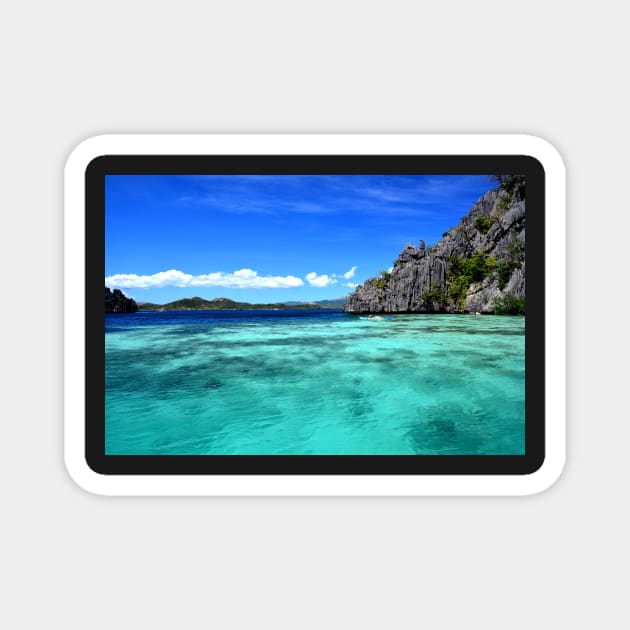 Lagon Palawan, Philippines Magnet by franck380