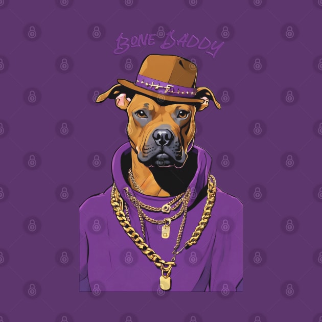 Bone Daddy With Hat (Purple) by Long-N-Short-Shop