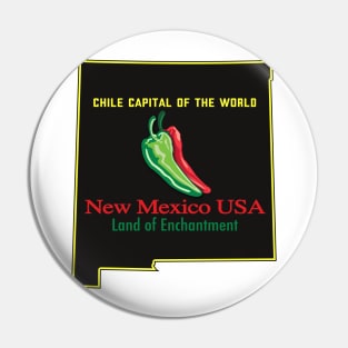 New Mexico, Chile Capital of the World Pin