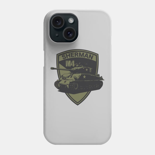 M4 Sherman Tank Phone Case by TCP