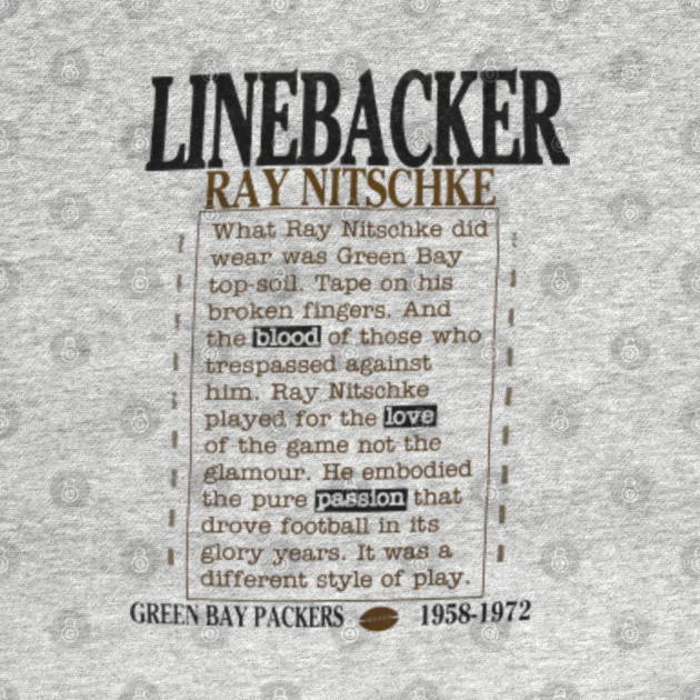 Ray Nitschke - Green Bay Packers Vintage - Ray Nitschke - T-Shirt